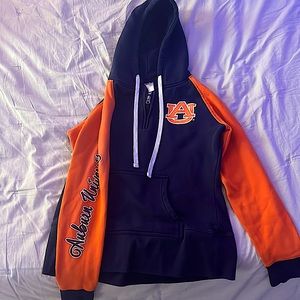 Auburn half zip sweatshirt. “Auburn University” on the right arm